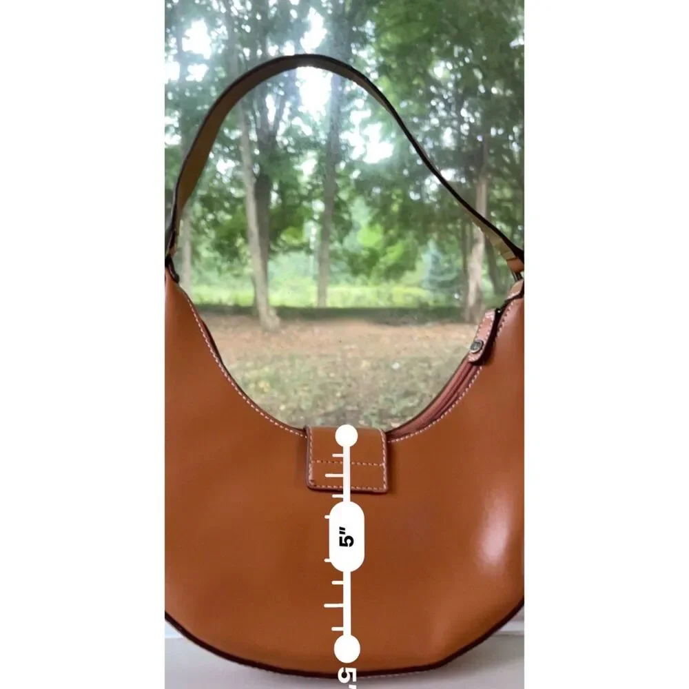Minicci tan shoulder/hobo bag with studs